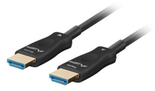 cable hdmi aoc lanberg v2.1 m/m optico activo 8k60hz 40m negro