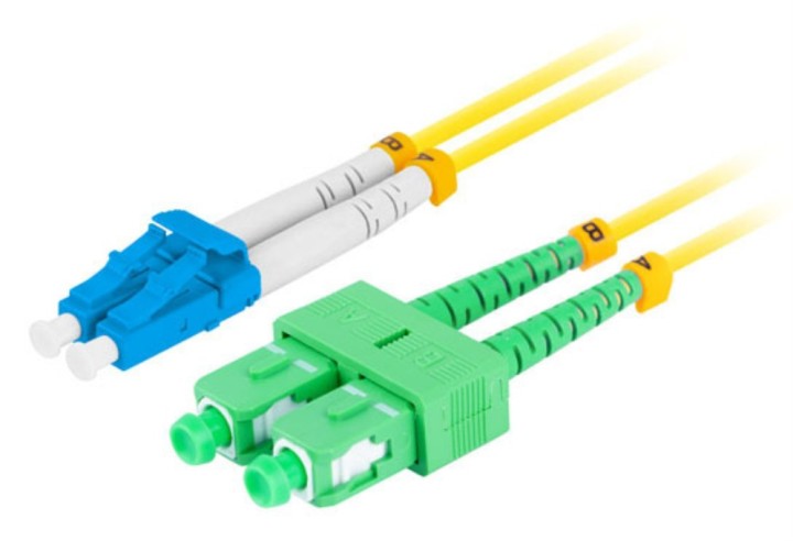 cable de fibraoptica lanberg duplex lc/upc sc/apc 2m lszh g657a1 amarillo