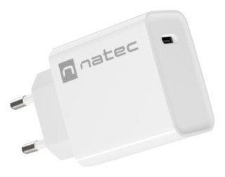 cargador natec ribera 20w 1xusb c pd3.0 qc3.0 blanco
