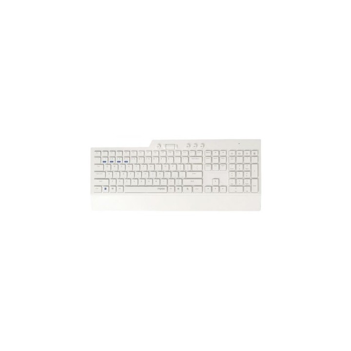 teclado y mouse rapoo wireless bluetooth 8200t portugues 2.4ghz bt 3.0 4.0 teclas multimedia blanco