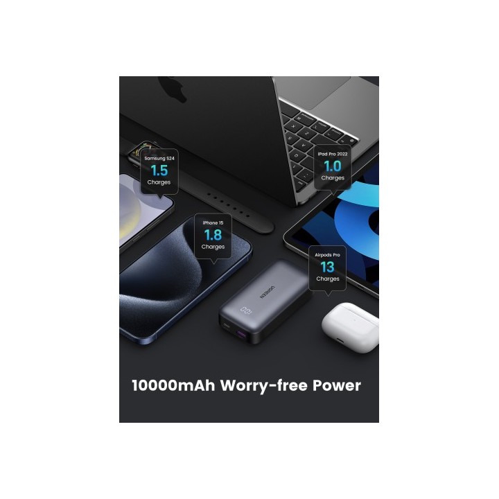 ugreen ugreen 10000mah mini powerbank quick charging 30w gris