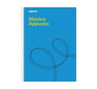 cuaderno mus. 12 pentagr 20hj cuadric additio m12