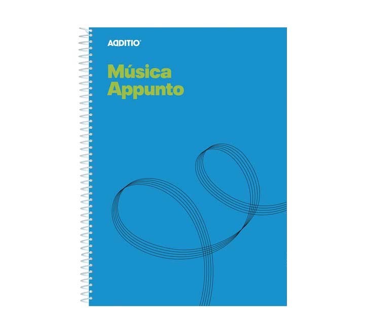 cuaderno mus. 12 pentagr 20hj cuadric additio m12