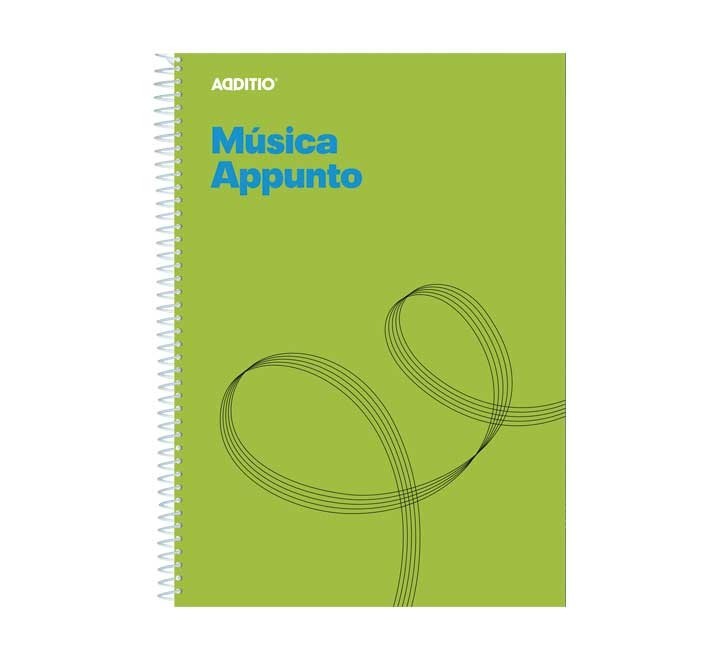 cuaderno mus. 12 pentagr 20hj cuadric additio m12