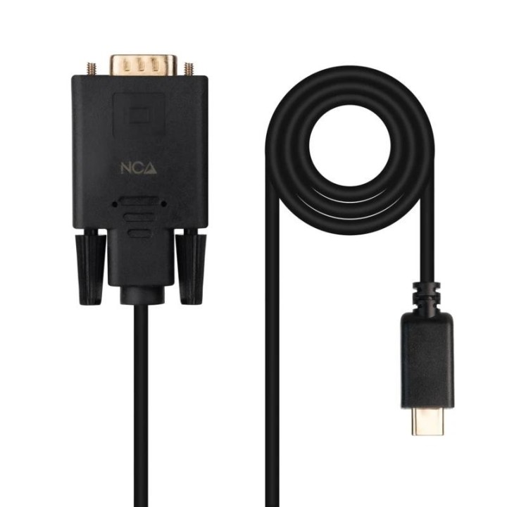 nanocable cable conversor usb c/m a vga/m 1,8 m