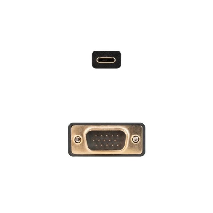 nanocable cable conversor usb c/m a vga/m 1,8 m