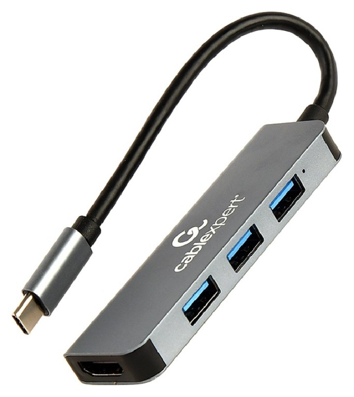 adaptador multipuerto gembird usb tipo c 2 en 1 hub , hdmi