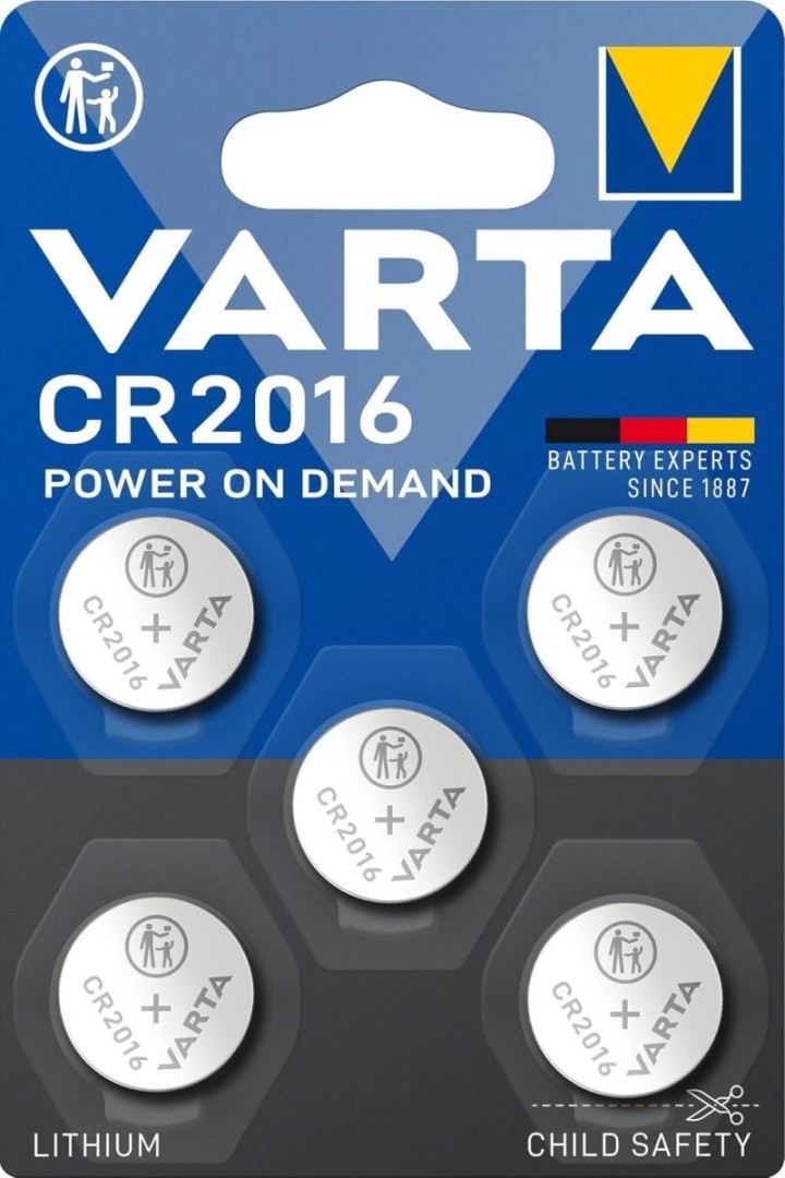 blister 5 pila varta boton cr2016 3v litio