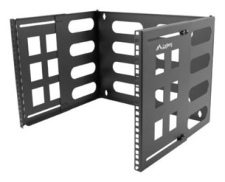 soporte plegable lanberg mural 19" 8u 497x400/240 negro