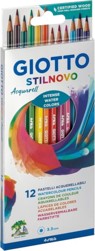 est.12 lapices giotto stilnovo acuarela stdo