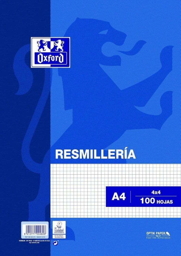 resmilleria oxford a4 100h 4x4