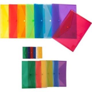 sobre grafoplas ecoplas pp  1/4 rojo 04881251 pack  60 unidades
