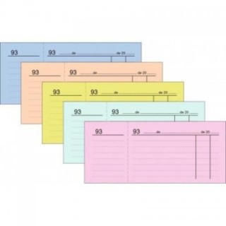 talonario loan caja 1/3 del cuarto num. color t 24 pack  20 unidades