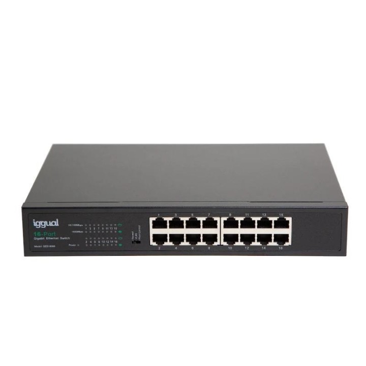 iggual switch gigabit 16 puertos 1000mbps ges16000