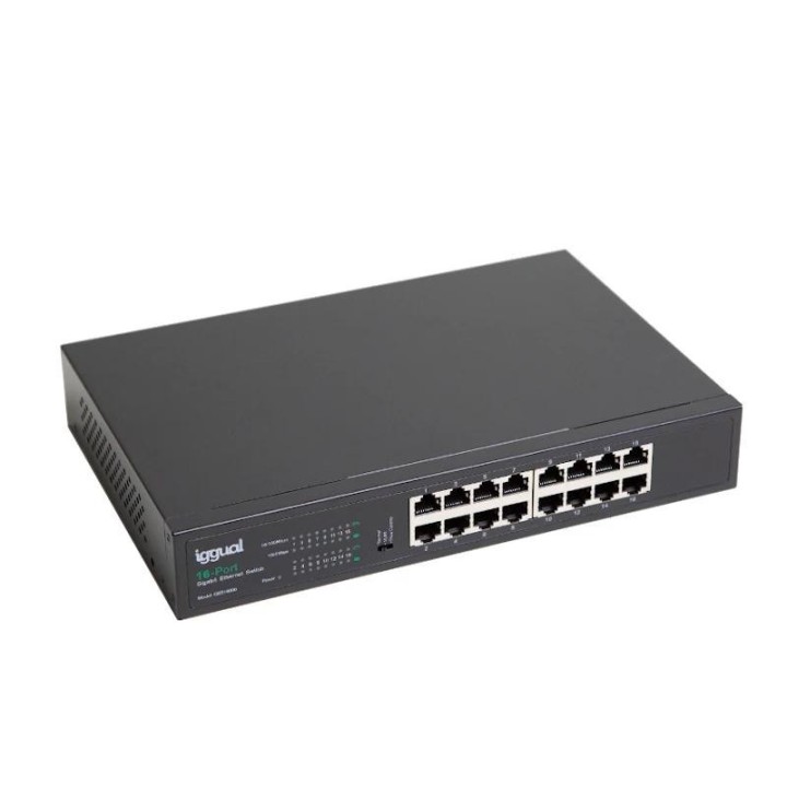 iggual switch gigabit 16 puertos 1000mbps ges16000