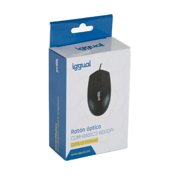 iggual rat?n ?ptico com basic3 800dpi negro