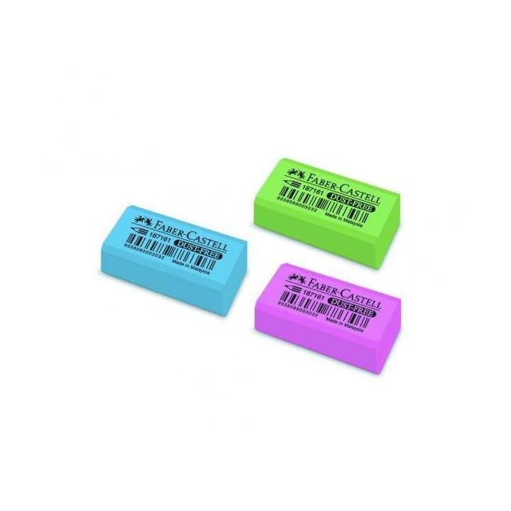 goma borrar faber castell dust free stdo 187161 pack  30 unidades