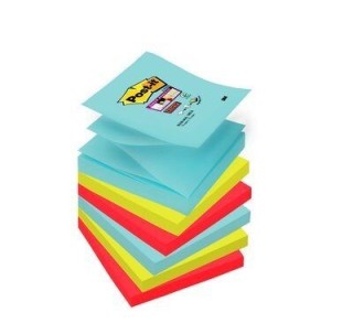 post it pack 6 blocs 90 hojas z notes adhesivas 76x76mm super sticky coleccion cosmic r330 6ss cos p