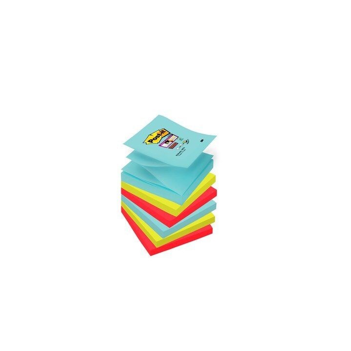 post it pack 6 blocs 90 hojas z notes adhesivas 76x76mm super sticky coleccion cosmic r330 6ss cos p