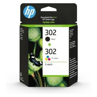 cartucho hp no 302 pack de 2 negro y color x4d37ae