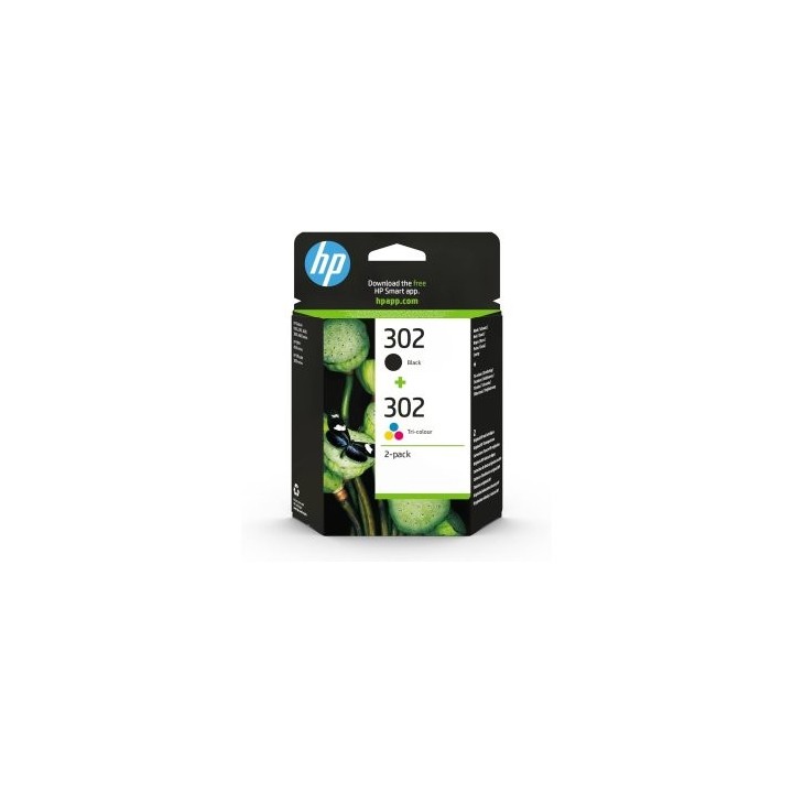 cartucho hp no 302 pack de 2 negro y color x4d37ae