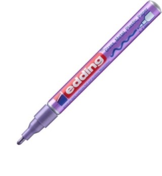 marcador perm. edding 1 2mm violeta metal.751 078 pack  10 unidades
