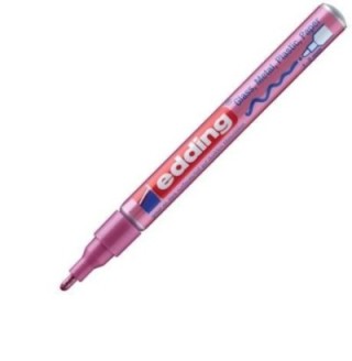 marcador perm. edding 1 2mm rosa metal.751 079 pack  10 unidades
