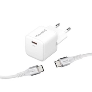 intenso  kit cargador gan w30c + cable usb c