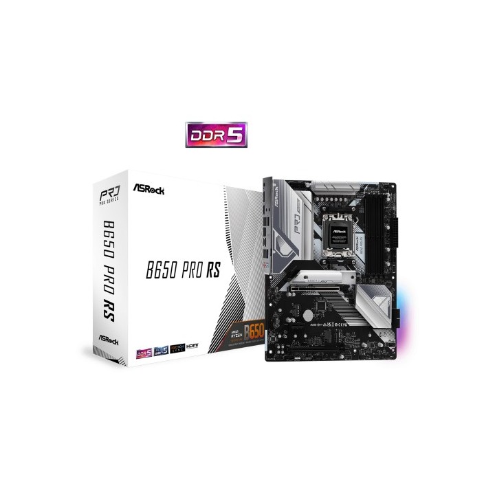 asrock asrock b650 pro rs amd b650 zocalo am5 atx