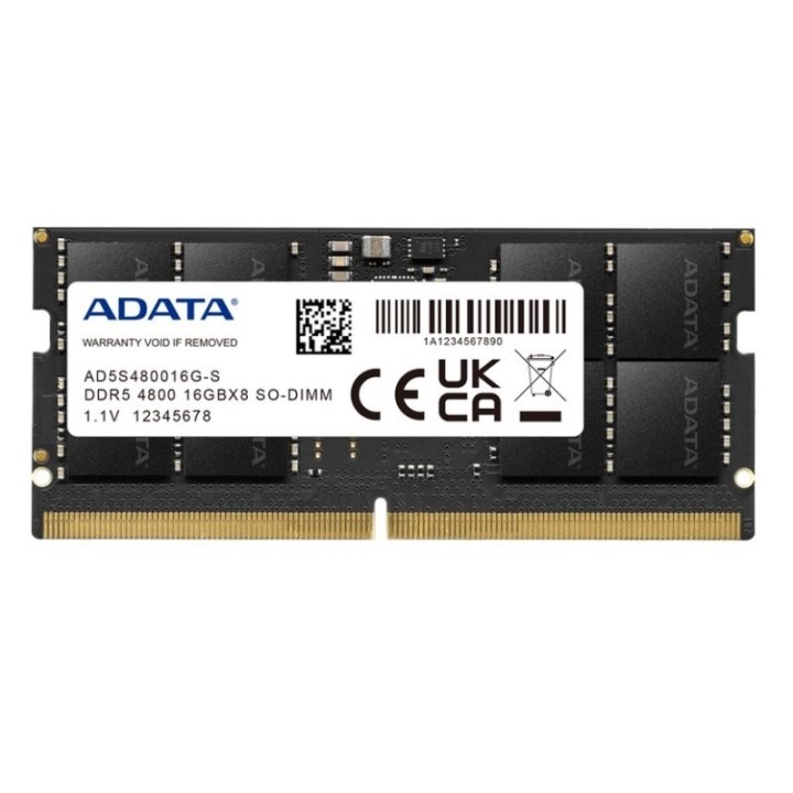 adata ram ad5s480016g s so dimm 16gb 4800mhz ddr5