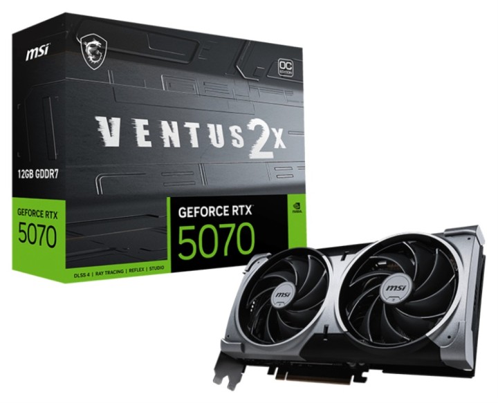 tarjeta grafica msi rtx 5070 12g ventus 2x oc