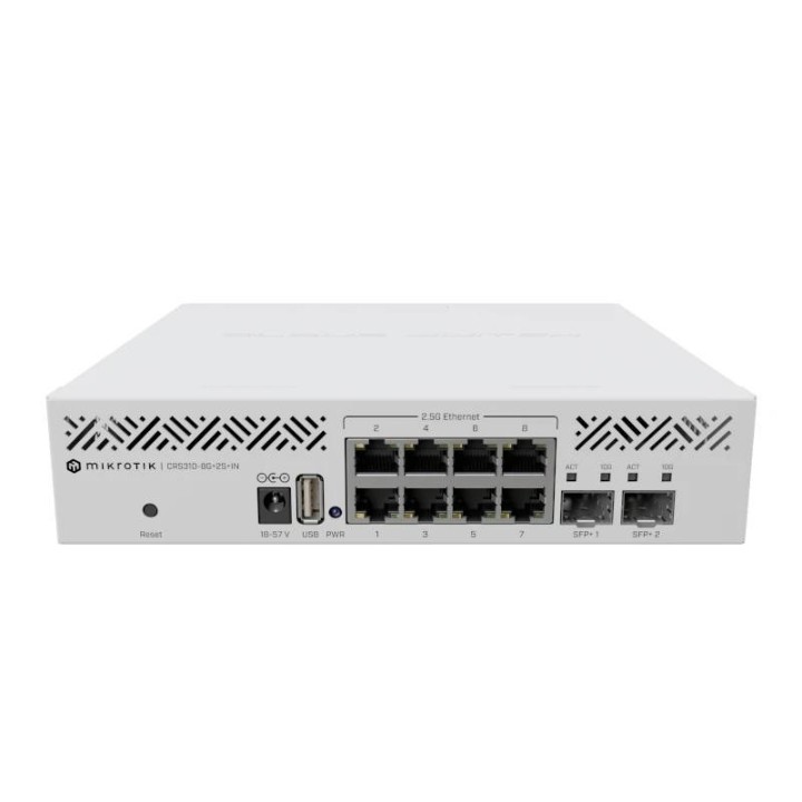 mikrotik crs310 8g+2s+in switch 8x2.5gbe 2xsfp+
