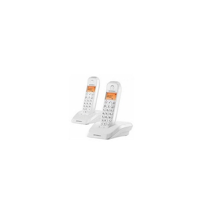 motorola telefono motorola s1202 wireless inalambrico duo blanco