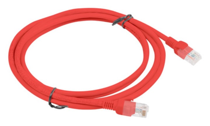 cable red lanberg latiguillo cat.6 utp 2m rojo fluke passed