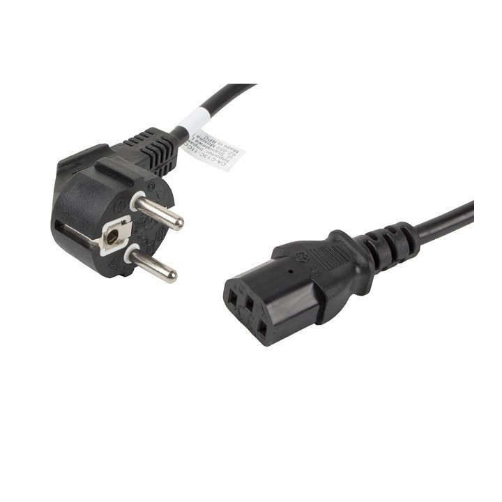 lanberg cable de alimentacion lanberg schuko cee 7   7 a iec320 c13 1.8m