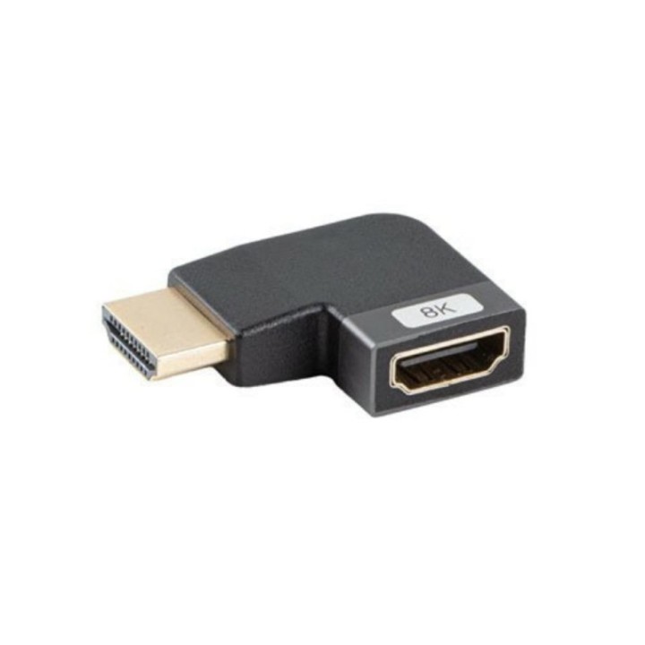 lanberg adaptador hdmi 8k lanberg macho   hembra angulo izquierda