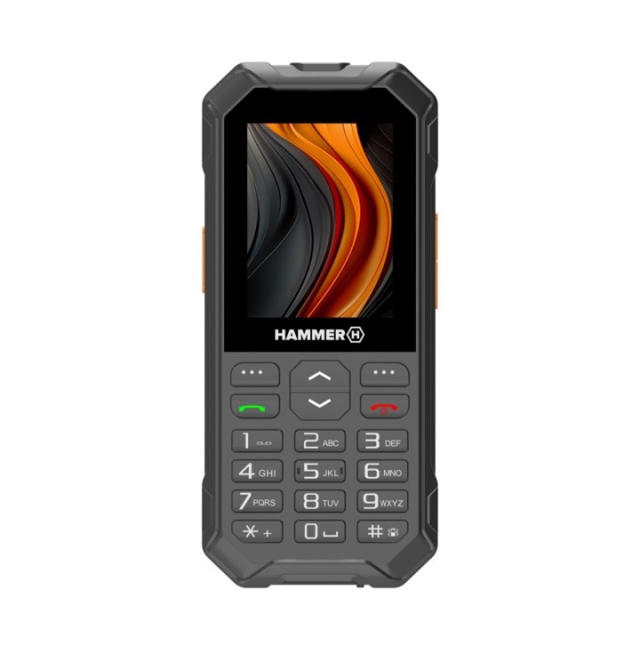hammer telefono movil rugerizado hammer 6 2.4 pulgadas   4g   negro