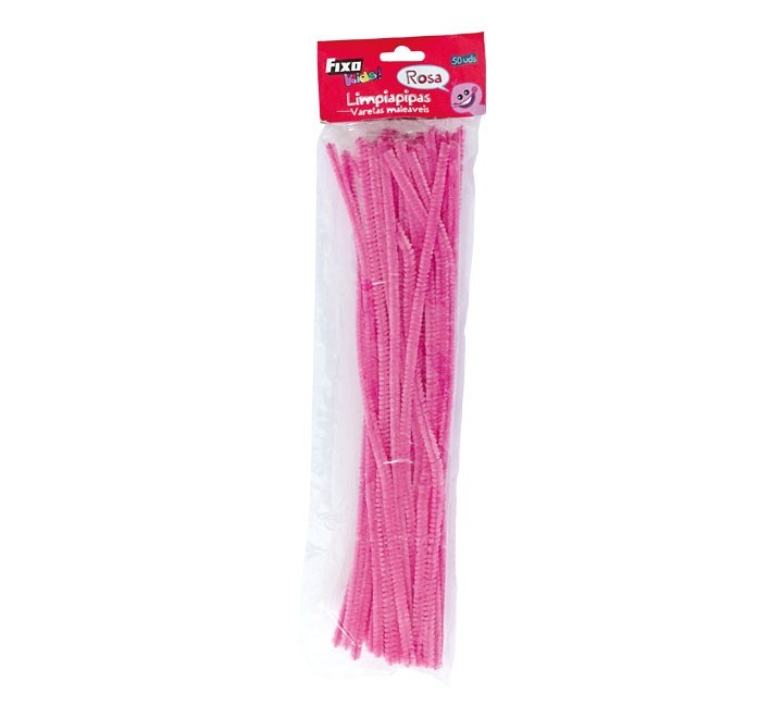 pack 50 limpiapipas fixo rosa 68013200
