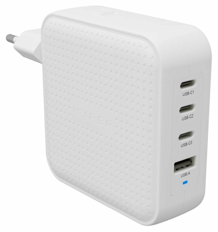 hypera hyperjuicea 100w usb c gan travel charger  3c+1a   white