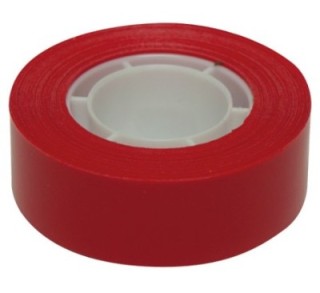 rollo cinta adh. col. rojo 19x33 apli