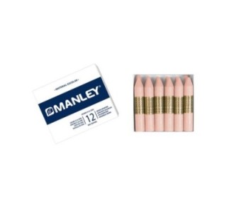 estuche 12 ceras manley mnc04760 carne
