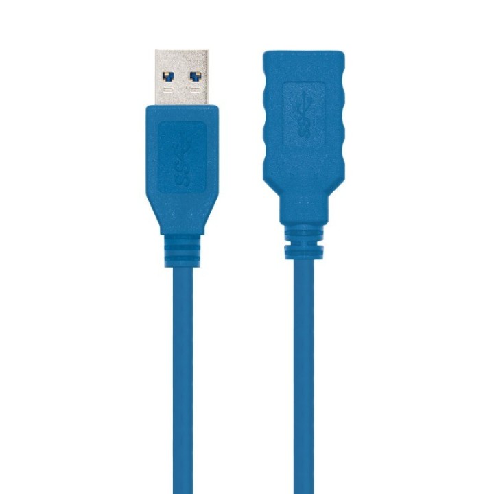 nanocable cable usb 3.0, a/m a/h, azul, 1 m