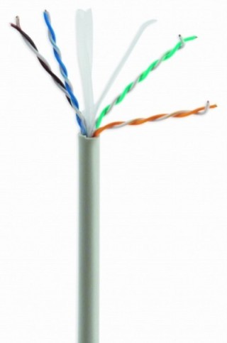 cable red gembird cat6 utp lan premium cca solid eca 305m