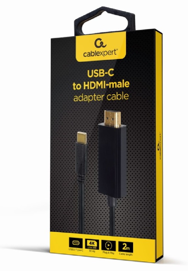 adaptador usb c macho a hdmi macho 4k 30hz 2 m negro