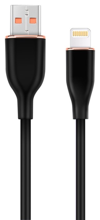 cable de carga y datos gembird de silicona premium de 8 clavijas 1,5 m negro