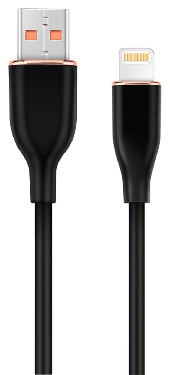 cable de carga y datos gembird de silicona premium de 8 clavijas 1,5 m negro