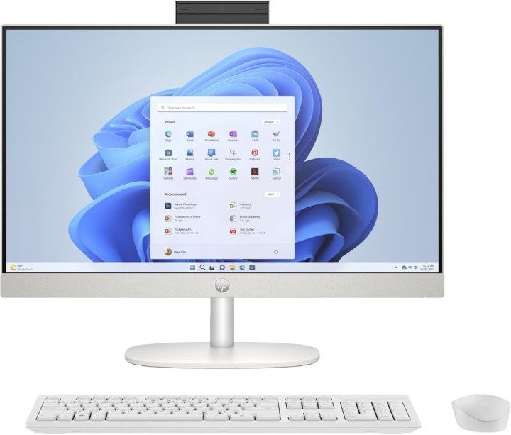 hp ordenador all in one hp 24   cr0042ns 23.8 pulgadas i3   1315u    8gb   ?ssd512gb    w11    tecla