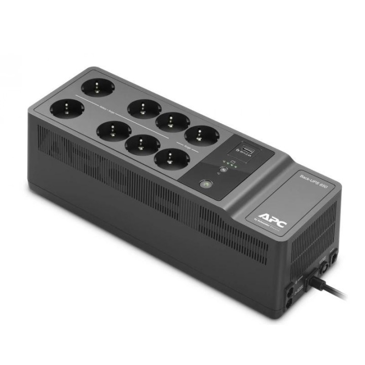apc back ups 650va/400w 8 tomas schuko usb a+c