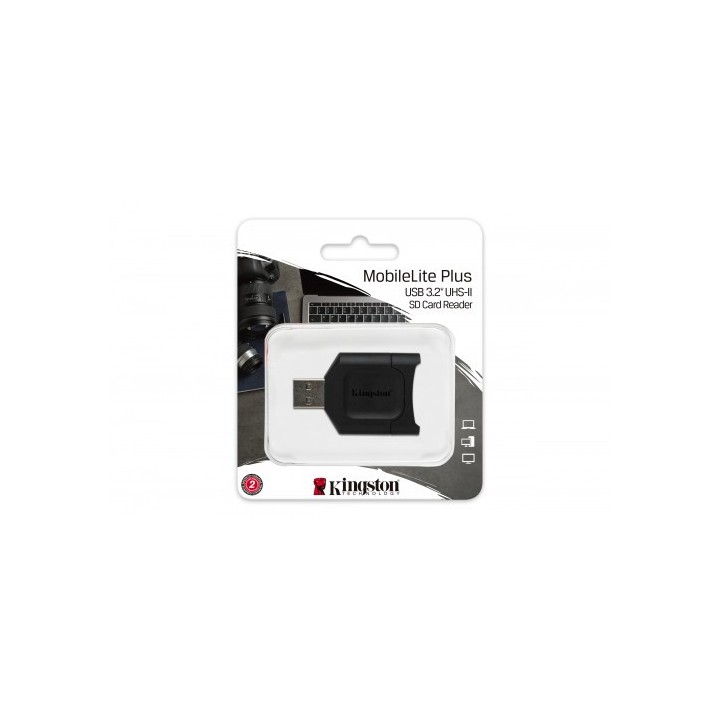 kingston kingston technology mobilelite plus lector de tarjeta negro usb 3.2 gen 1  3.1 gen 1  type