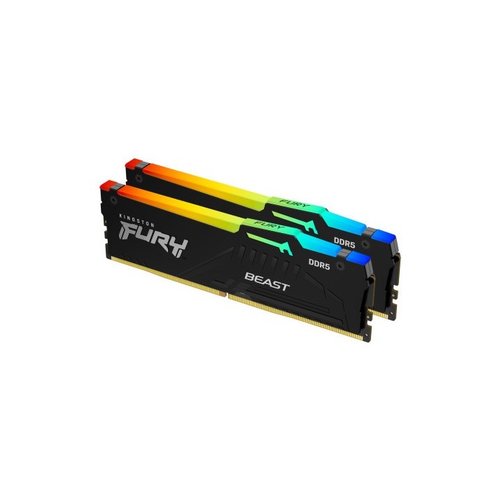 kingston kingston technology fury beast rgb modulo de memoria 64 gb 2 x 32 gb ddr5 ecc